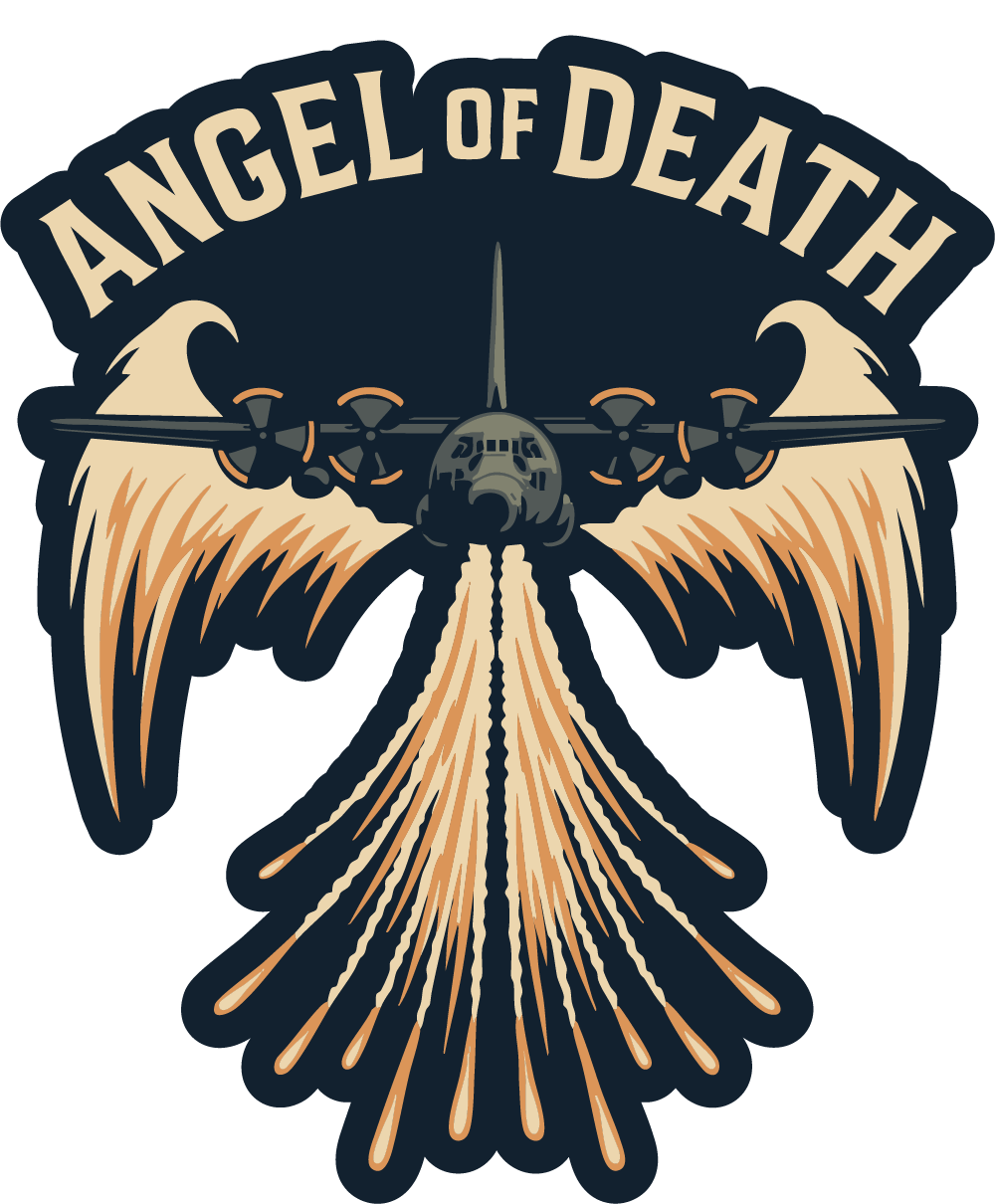 Angel of Death AC-130 Sticker