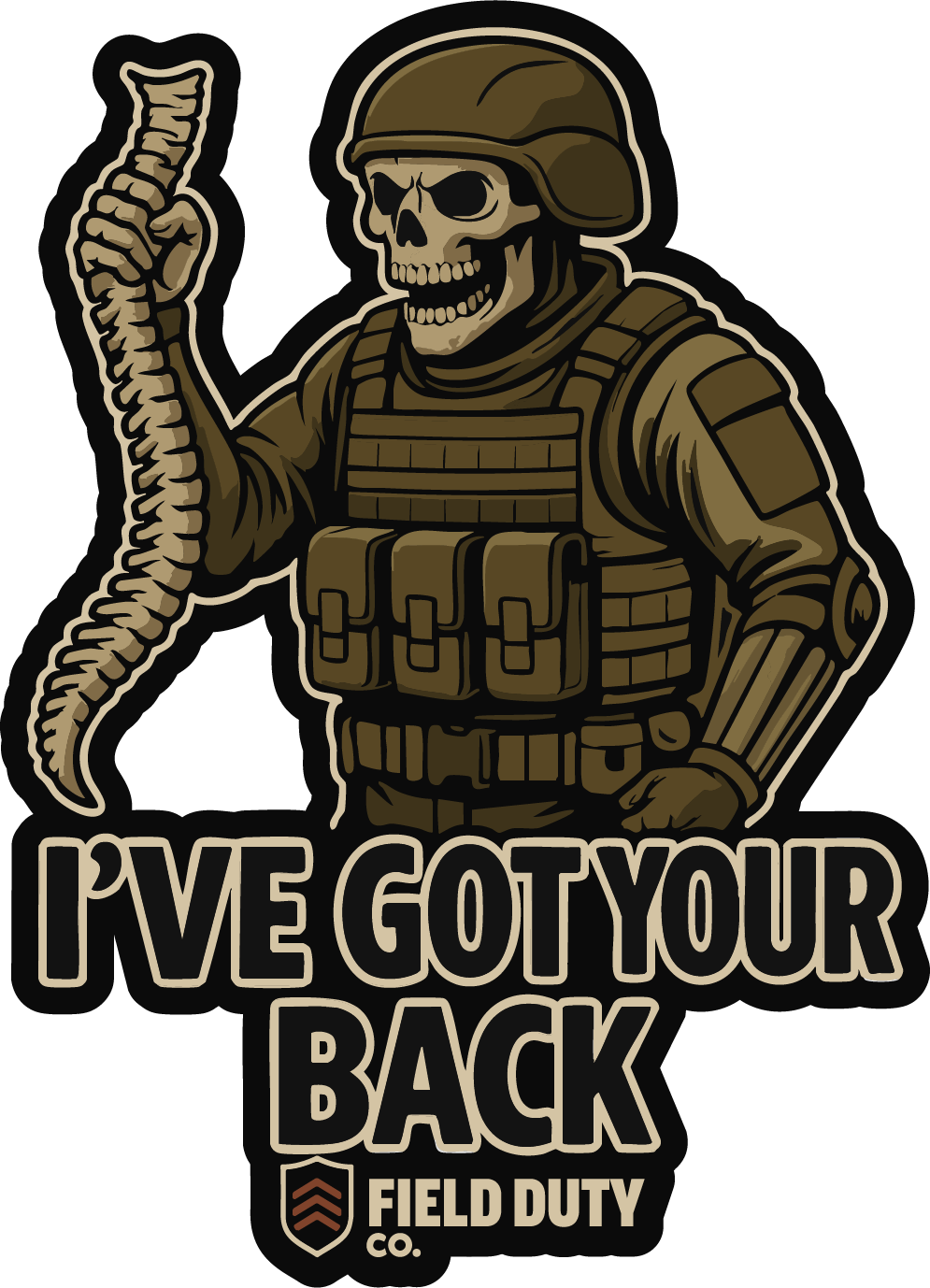 “I’ve Got Your Back” Tactical Sticker