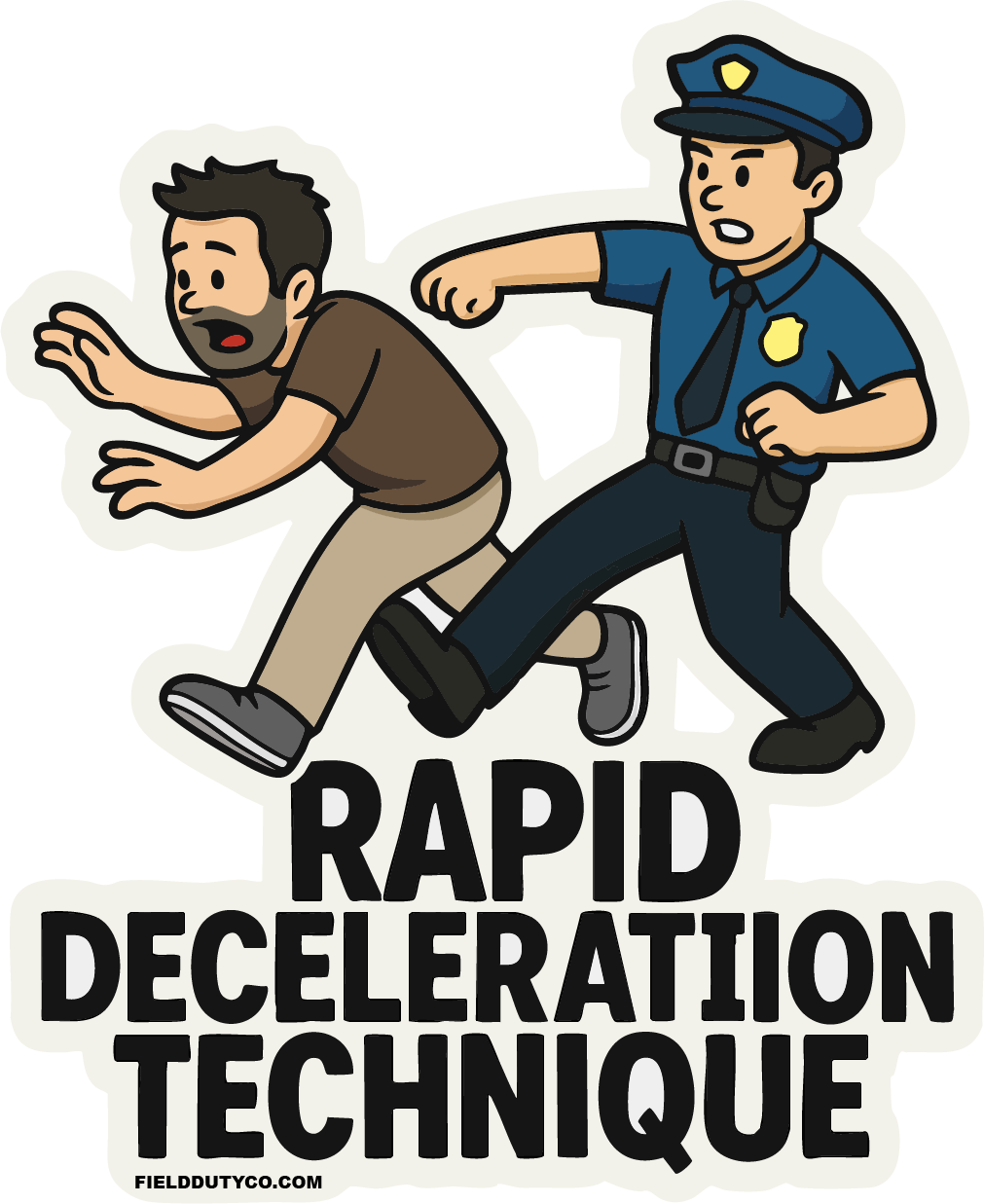 Rapid Deceleration Technique Sticker