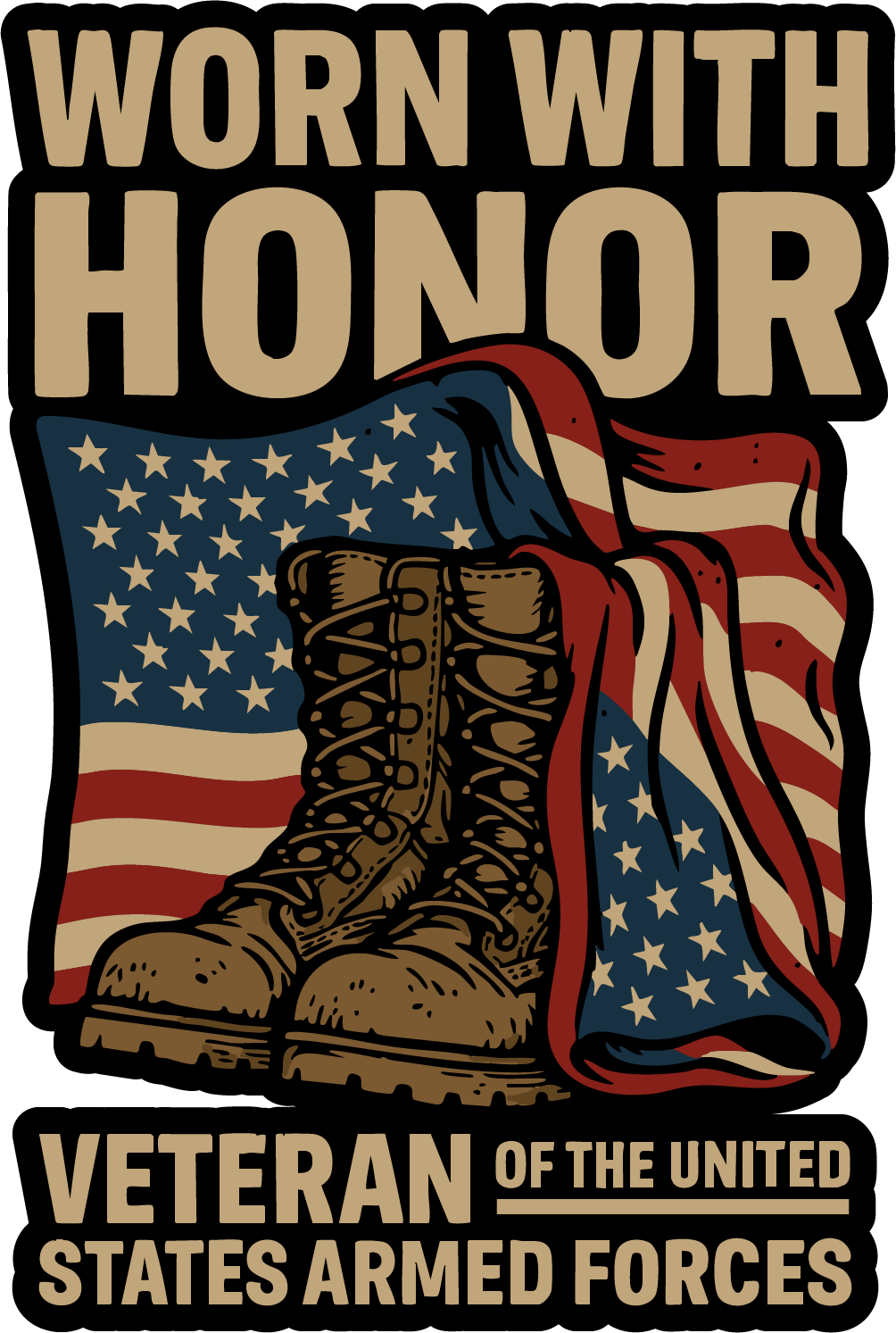 Worn With Honor Sticker
