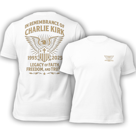 Charlie Kirk Memorial T-Shirt β Legacy of Faith, Freedom, and Truth