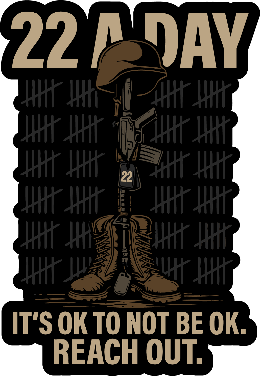 22 A Day Sticker