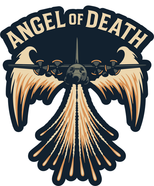 Angel of Death AC-130 Sticker