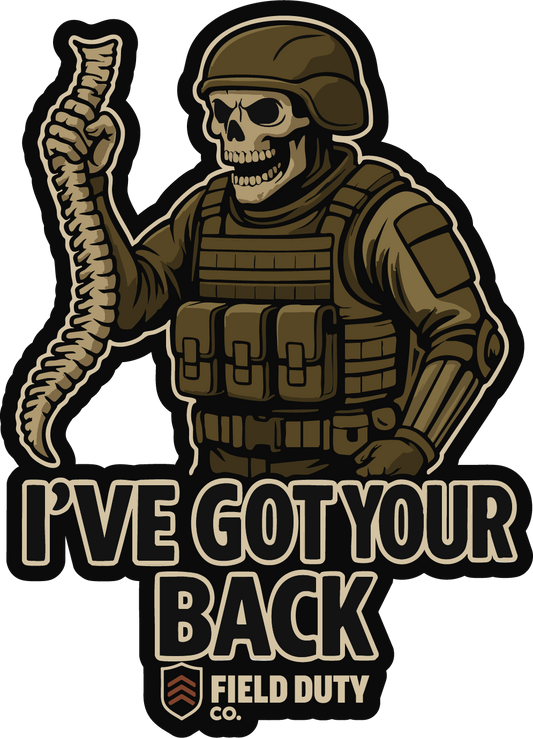 “I’ve Got Your Back” Tactical Sticker