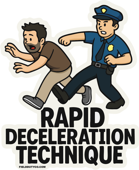 Rapid Deceleration Technique Sticker
