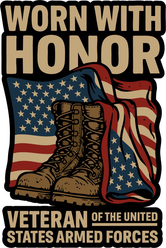 Worn With Honor Sticker